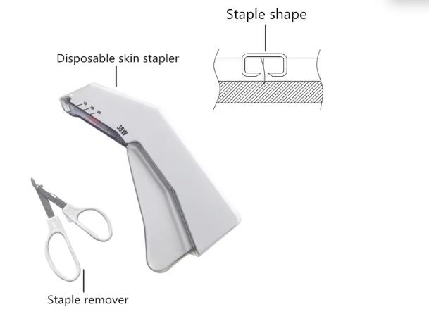 disposable skin stapler